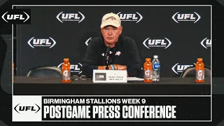 Birmingham Stallions Week 9 postgame press conference | United Football League