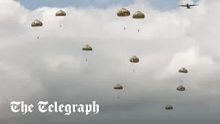 In full: Armed Forces re-enact parachute drop in Normandy | D-day