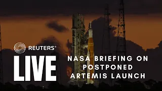 LIVE: NASA speaks after postponing debut Artemis test flight of new moon rocket