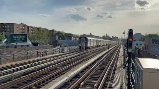 (7) Train Passing by 82nd Street Jackson Heights Station.