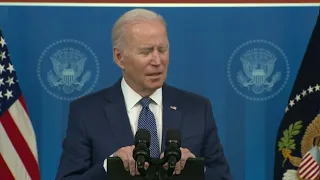 WATCH LIVE: President Biden delivers remarks on efforts to strengthen nation's supply chain