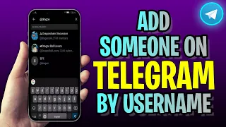 How To ADD Someone On Telegram By Username (2023 Update!)