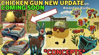 CHICKEN GUN NEW UPDATE V 3.0.0 || UPCOMING UPDATES|| #CONCEPTS || WOLF GAMER 685