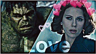 hulk love black widow || arcade x mann mera