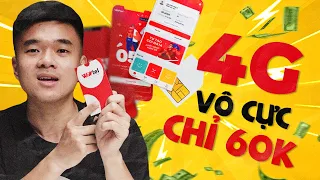 VÔ HẠN 4G chỉ với 60K/tháng | Review Sim Wintel