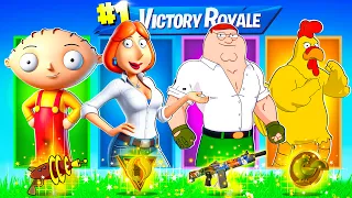 The RANDOM FAMILY GUY BOSS Challenge in Fortnite (Peter Griffin, Lois Griffin, Stewie,Giant Chicken)