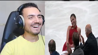 Камила ВАЛИЕВА Kamila VALIEVA - I See Red - SP 2023-2024 Open Skates Reaction