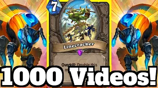 1000+ Damage for 1000 YouTube Videos!! | Hearthstone