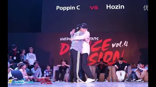 popping C vs Hozin - Dance Vision vol.4 - semi-final (2016)