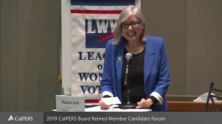 2019 CalPERS Board Retired Member Candidate Forum