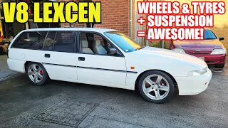 Carnage - Our V8 Lexcen Gets New Wheels, Tyres and Suspension