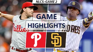 Philadelphia Phillies vs. San Diego Padres Highlights | NLCS Game 2