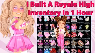 I Built A Royale High Inventory In 1 Hour On A Noob Account Here Is The Outfit I Made Royale High