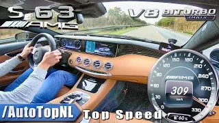 MERCEDES S63 AMG Coupe 5.5 V8 BiTurbo 309km/h AUTOBAHN TOP SPEED by AutoTopNL