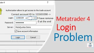 Fix Metatrader Login Problem