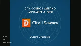 Downey City Council Meeting - 2020, September 8