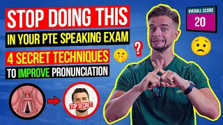 PTE Speaking Pronunciation Practice Tips | 4 SECRET Techniques for Low Score Problem 🗣️🎙️