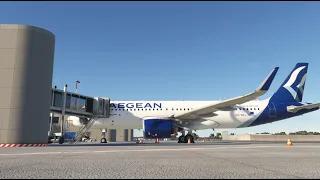 MSFS | Italy Tour 02 | Rome (LIRF) - Milan (LIMC) | A320neo | Aegean Airlines