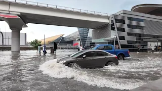 Потоки воды затопили подвалы и первые этажи домов. Дубай приходит в себя после мощнейших ливней