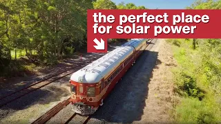 The world's first solar powered train