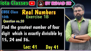 Find the greatest number of four digit  which is exactly divisible by 15, 24 and 36