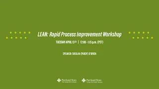 LEAN Rapid Process Improvement Workshop