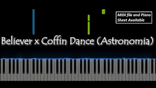 Believer x Coffin Dance (Astronomia) | Piano Cover