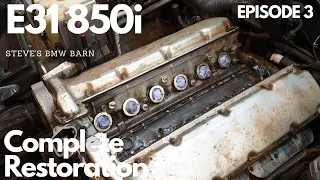 BMW E31 850i Glacier - Complete Restoration - Fuel/Intake - Episode 3