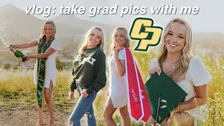 grad pics vlog! grwm, grad outfits, behind the scenes