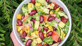 Salade Mexicaine + La MEILLEURE VINAIGRETTE pour les salades