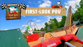 Kings Island - First Look - Snoopy's Soap Box Racers POV