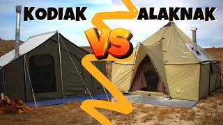 His Canvas Stove Tent was Better Than Mine. Kodiak 6170 vs Cabela's 12x12 Alaknak