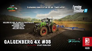 Galgenberg 4x/#35/Selling produce/Spring Time Fieldwork/Mulching/Sowing Oats/FS22 4K timelapse