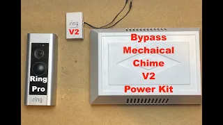 Ring Doorbell Pro bypass Mechanical Chime using V2 Power Kit