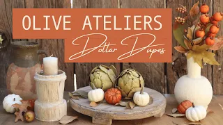 RUSTIC FALL DOLLAR TREE DIY DECOR | Olive Ateliers Dupes!