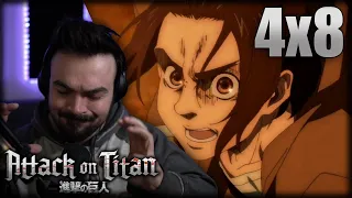 HATE HER!!! | Attack on Titan 4x8 Reaction