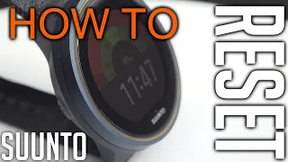 How to reset Suunto watches