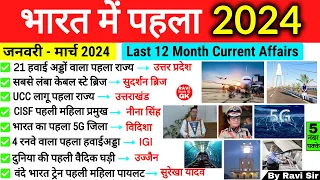 भारत में पहला 2024 | First in India 2024 | Bharat me Pehla 2024 | Current Affairs 2024