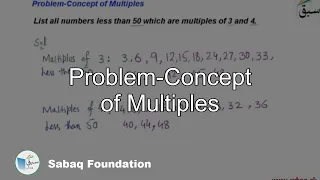 Problem-Concept of Multiples, Math Lecture | Sabaq.pk