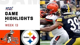 Browns vs. Steelers Week 13 Highlights | NFL 2019