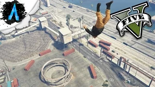 GTA V Online - Zona de Salto #3 - Matando Geral na Construção !