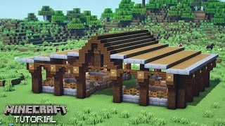 Minecraft: Animal Barn Tutorial (How To Build)