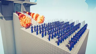 100x NINJA WARRIOR vs GODS DUO - Totally Accurate Battle Simulator TABS