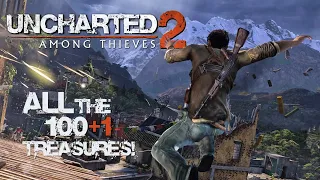 Uncharted 2: Among Thieves Remastered - All the 100 Treasures + Strange Relic! (PS4 Gameplay)