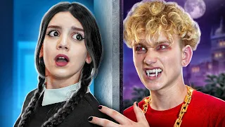 Vampiros vs. Wandinha Addams! A Família Vampira Está Perseguindo Wandinha Addams || @easylandbrazil