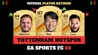 EA SPORTS FC 24 (FIFA 24) - TOTTENHAM HOTSPUR OFFICIAL PLAYER RATINGS 😱🔥 - ft Son, Lloris, Maddison…