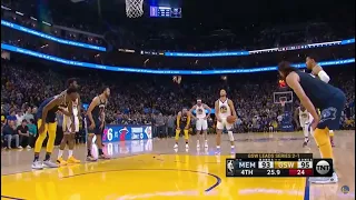 Steph Curry drops 7 straight free throw against  Memphis Grizzlies  in last 3min in game 4
