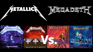 Megadeth Vs. Metallica Album Track Battle