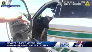 New video shows woman stealing Marion County deputy's patrol car before crash killed 3, injured 1