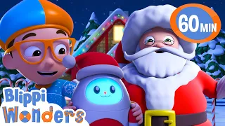 Blippi Meets Santa Clause! | Chrsitmas Special |  1 HOUR Blippi Wonders Educational Videos for Kids